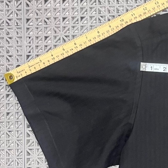 Vintage Dickies Men's XL TALL Button Up Work Shirt Black Short Sleeve Workwear - Picture 8 of 11